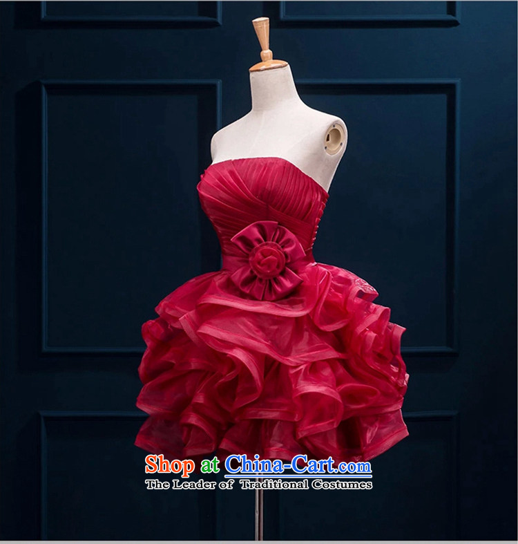 Time Syrian Red Dress bon bon skirt 2015 new short, photo building will dress bride anointed chest bows services bridesmaid dress small dress wine red M picture, prices, brand platters! The elections are supplied in the national character of distribution, so action, buy now enjoy more preferential! As soon as possible.