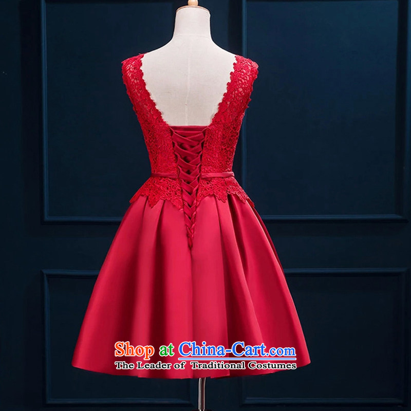 Time Syrian new autumn 2015 dress stylish bride red Wedding Dress Short of a field shoulder dress Top Loin banquet pregnant women serving RED M time bows Syrian shopping on the Internet has been pressed.