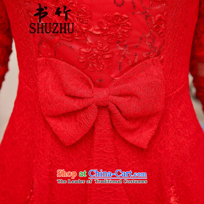 However, the spring and summer of 2015, the bride services new long-sleeved red in long wedding dress marriage evening dress the lift mast to female red tide toward (long-sleeved Xxl,c2 C2CHAOCHAO) , , , shopping on the Internet