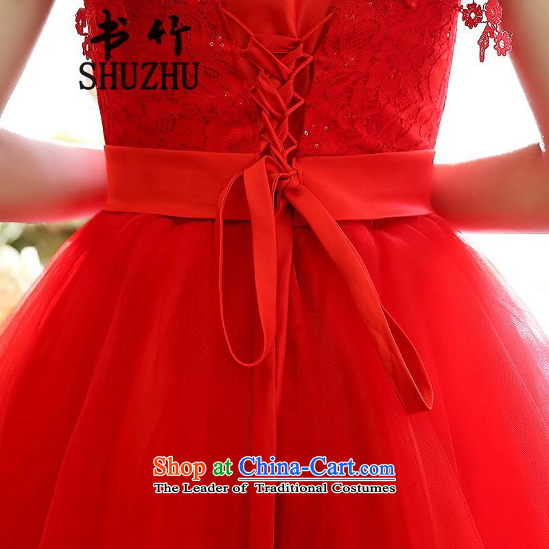 In the spring of 2015, the new version of the Women's Korea waist sleeveless lace stylish bon bon dress marriage wedding dress Red Tide (C2CHAOCHAO L,c2 toward online shopping has been pressed.)