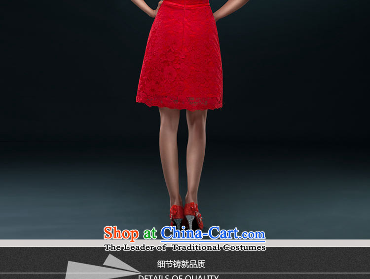 Hillo Lisa (XILUOSHA) booking wedding-dress Sau San service of bows bride Summer 2015 new stylish wedding dresses women and one small shoulder RED M Pictures field, prices, brand platters! The elections are supplied in the national character of distribution, so action, buy now enjoy more preferential! As soon as possible.