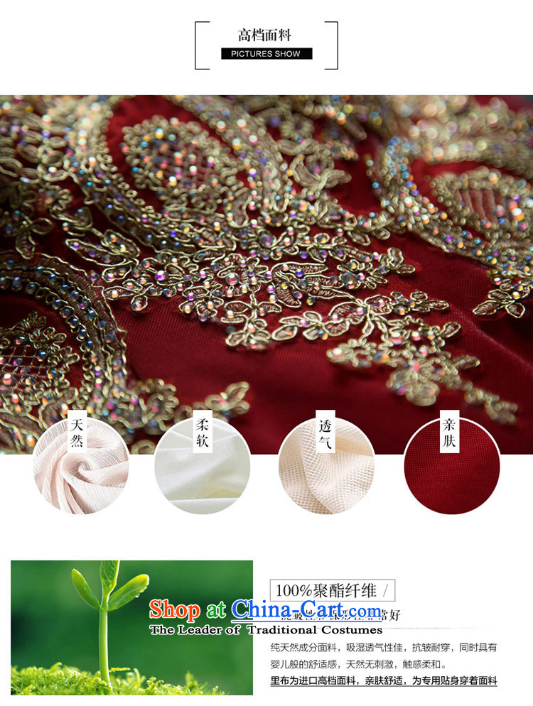 Love of the life of the new 2015 Summer Korean word elegant retro shoulder straps crowsfoot wedding dress bride bows services tail evening dresses made wine red message size picture concept designed, prices, brand platters! The elections are supplied in the national character of distribution, so action, buy now enjoy more preferential! As soon as possible.