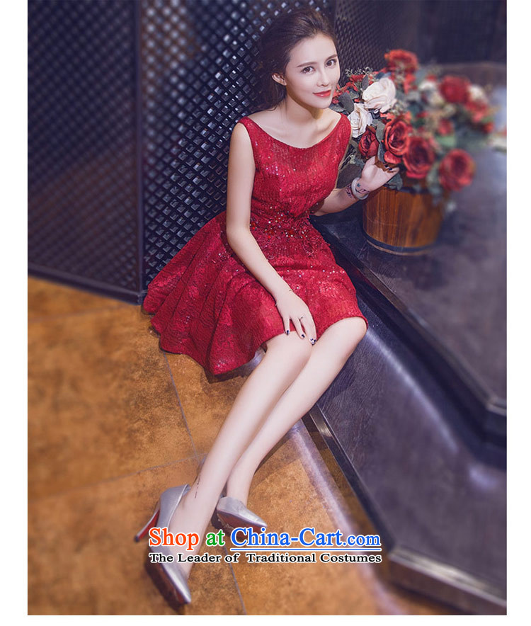 Love of the life of the new 2015 Summer Korean word sweet shoulder round-neck collar like Susy Nagle dresses bride wedding dress bows services bridesmaid evening dress wine red XS picture, prices, brand platters! The elections are supplied in the national character of distribution, so action, buy now enjoy more preferential! As soon as possible.