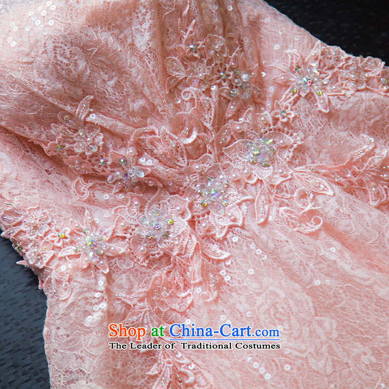 Love of the overcharged by 2015 a new summer, pink slotted shoulder sleek and hem short skirt, Wedding Dress bridesmaid banquet evening dresses pink tailor-made exclusively concept message size that the love of the overcharged shopping on the Internet has been pressed.