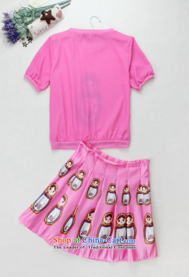 Summer Couture fashion new stamp avatar short-sleeved T-shirt skirt Kit 8523 pink M picture, prices, brand platters! The elections are supplied in the national character of distribution, so action, buy now enjoy more preferential! As soon as possible.