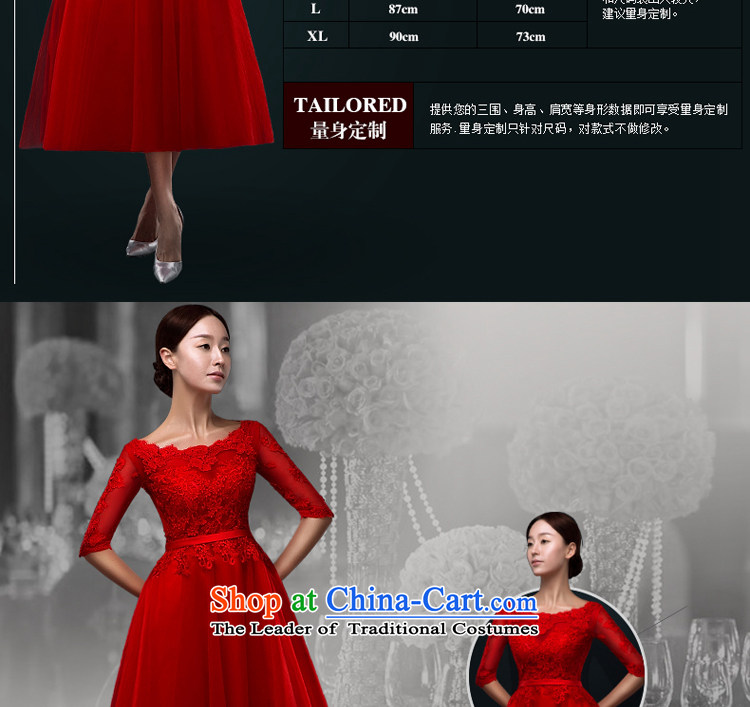 Hillo Lisa (XILUOSHA) booking wedding dress bride in the long, bows wedding dress in female banquet dress cuff 2015 new winter chinese red M picture, prices, brand platters! The elections are supplied in the national character of distribution, so action, buy now enjoy more preferential! As soon as possible.