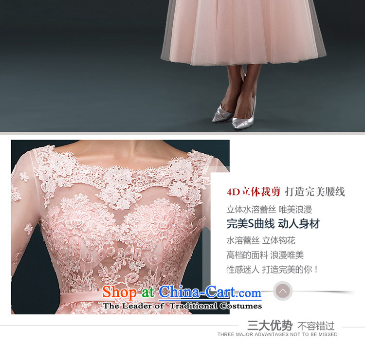 Hillo Lisa (XILUOSHA) booking wedding-dress a Field Service brides shoulder marriage bows in cuff lace evening dress in summer 2015 Long new meat pink L picture, prices, brand platters! The elections are supplied in the national character of distribution, so action, buy now enjoy more preferential! As soon as possible.