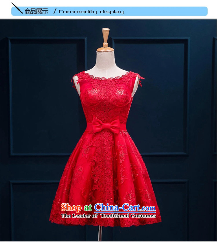 Time Syrian Red Dress 2015 Autumn marriages bridesmaid dress wedding dresses new small short) bows services fall evening dresses women in red L picture, prices, brand platters! The elections are supplied in the national character of distribution, so action, buy now enjoy more preferential! As soon as possible.