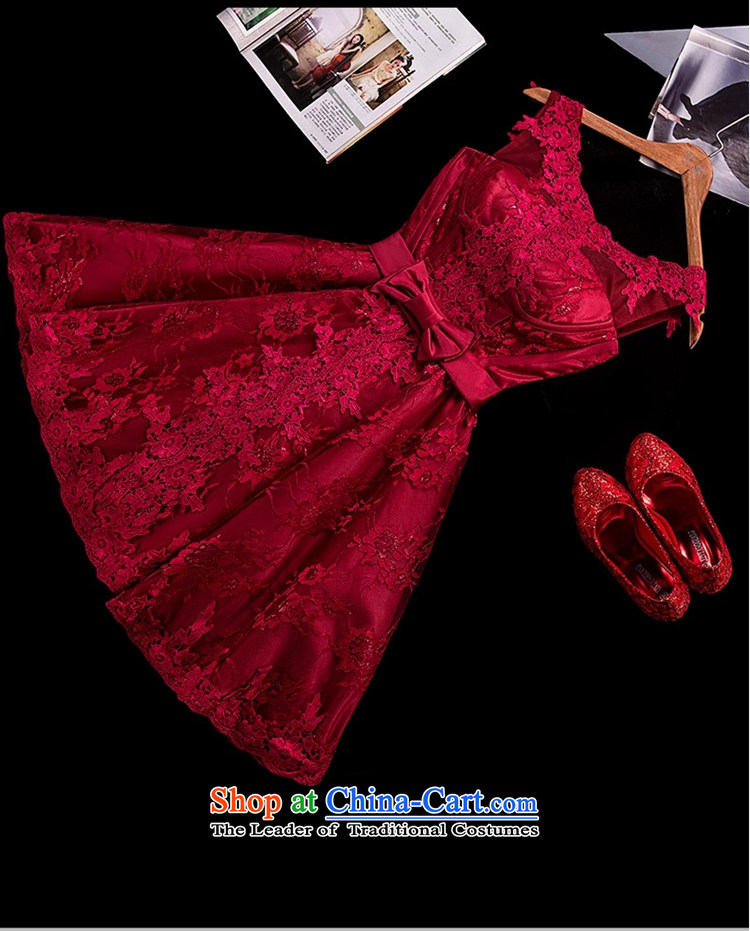 Time Syrian Red Dress 2015 Autumn marriages bridesmaid dress wedding dresses new small short) bows services fall evening dresses women in red L picture, prices, brand platters! The elections are supplied in the national character of distribution, so action, buy now enjoy more preferential! As soon as possible.