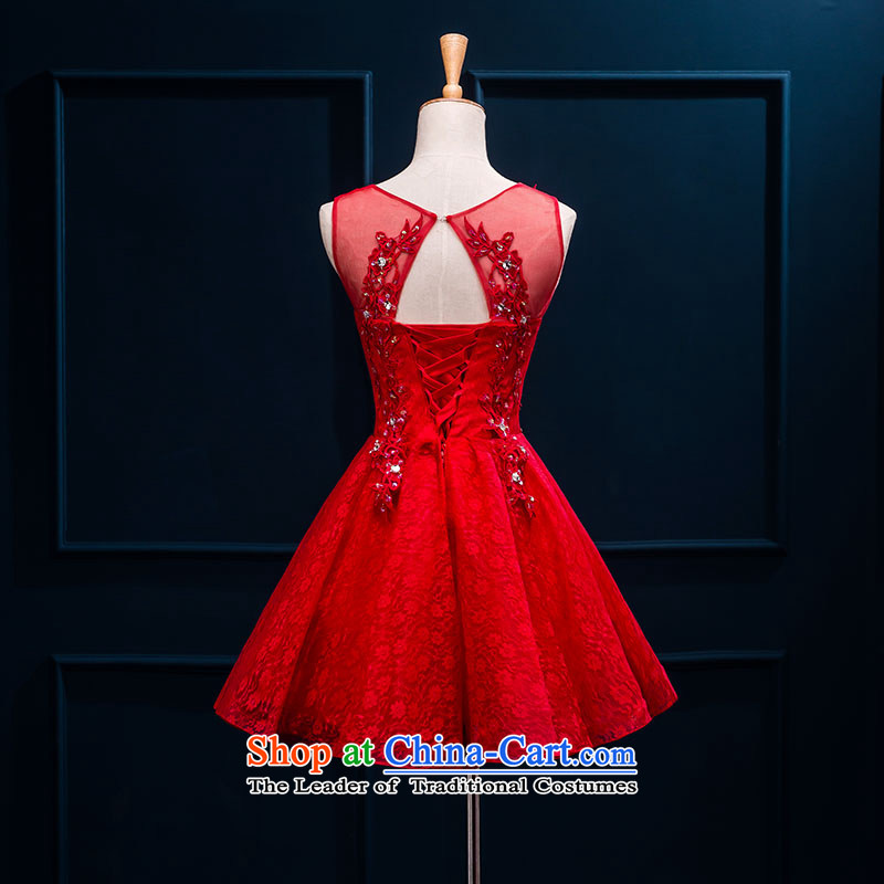 Time the new 2015 Syria small red dress bride bows service of married women dress lace dresses autumn small red M, women's dresses time Syrian shopping on the Internet has been pressed.