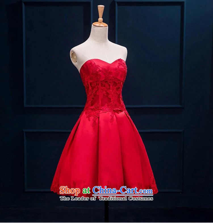 Time Syrian brides fall/winter 2015 new small dress fluoroscopy anointed chest video thin lace bows to red short of marriage to door short skirts thick satin red XL Photo, prices, brand platters! The elections are supplied in the national character of distribution, so action, buy now enjoy more preferential! As soon as possible.