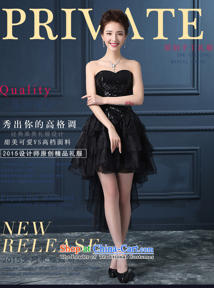 Summer 2015 new anointed chest code graphics thin short of marriages banquet dinner dress will preside over the Black XXXL Suzhou shipment picture, prices, brand platters! The elections are supplied in the national character of distribution, so action, buy now enjoy more preferential! As soon as possible.