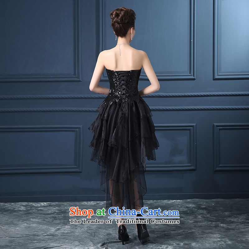 Summer 2015 new anointed chest code graphics thin short of marriages banquet dinner dress will preside over the Black XXXL suzhou embroidery brides, shipment has been pressed shopping on the Internet