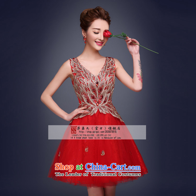 Love So Peng Bridal Services 2015 Summer bows new red short) bridesmaid service banquet evening dress small wedding dresses dresses red XL Photo, prices, brand platters! The elections are supplied in the national character of distribution, so action, buy now enjoy more preferential! As soon as possible.