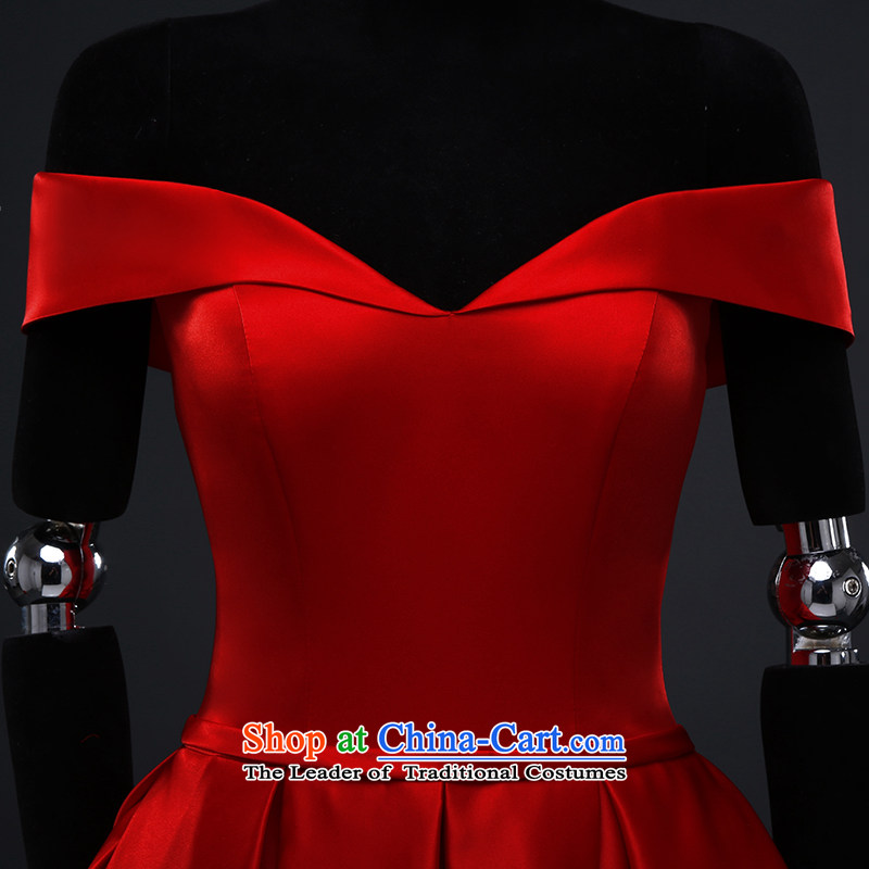 Hillo XILUOSHA) bridal dresses Lisa (satin dress in female marriage bows Services Mr Ronald evening dresses Ballroom 1 field shoulder a small red dress China Modern Red M HILLO Lisa (XILUOSHA) , , , shopping on the Internet