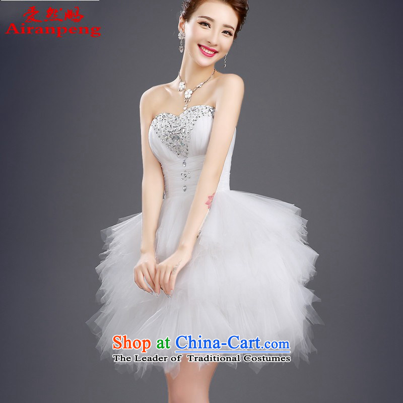 Love So Peng evening dresses Summer 2015 New White breast tissue dress short skirts, bon bon bridesmaid dress married women serving a customer to drink red size to do not support returning, love so Peng (AIRANPENG) , , , shopping on the Internet