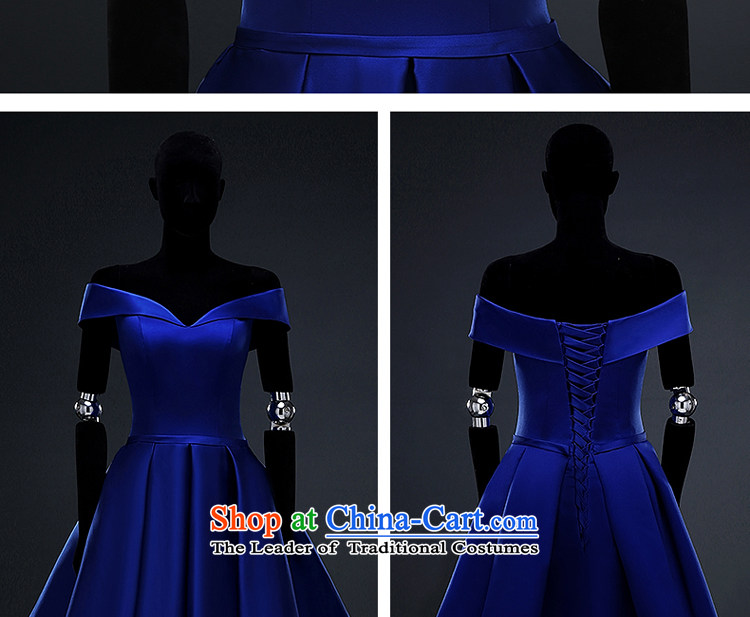 Hillo Lisa (XILUOSHA) Bride dress satin dress in the summer of 2015, New royal blue banquet service marriage dress followed a shoulder Blue M field picture, prices, brand platters! The elections are supplied in the national character of distribution, so action, buy now enjoy more preferential! As soon as possible.