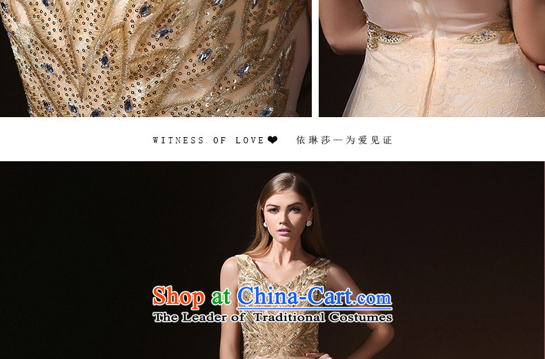 According to Lin Sha bridal dresses and stylish bridesmaid serving evening dresses champagne color Korean small dining dress spring long 2015 new champagne color XL Photo, prices, brand platters! The elections are supplied in the national character of distribution, so action, buy now enjoy more preferential! As soon as possible.