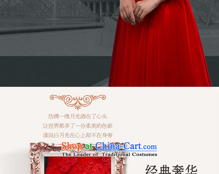 Hillo Lisa (XILUOSHA) Bride dress long lace in cuff marriage bows service banquet dress stylish 2015 New Xia Xue cyanosis L picture, prices, brand platters! The elections are supplied in the national character of distribution, so action, buy now enjoy more preferential! As soon as possible.