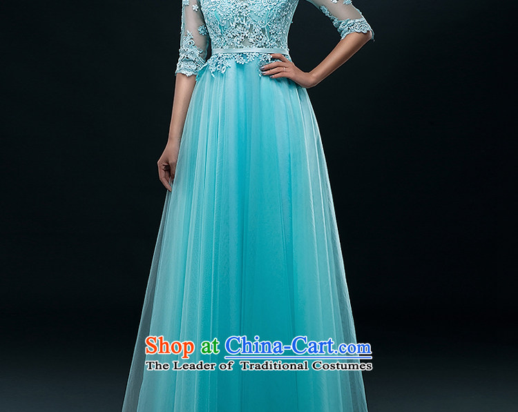 Hillo Lisa (XILUOSHA) Bride dress long lace in cuff marriage bows service banquet dress stylish 2015 New Xia Xue cyanosis L picture, prices, brand platters! The elections are supplied in the national character of distribution, so action, buy now enjoy more preferential! As soon as possible.