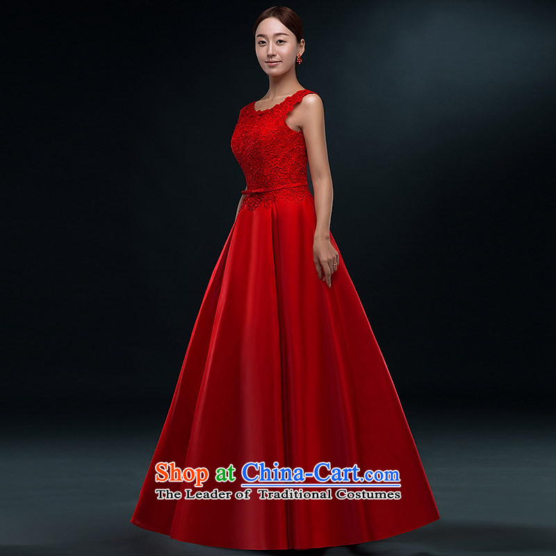 Hillo XILUOSHA Lisa (marriage) bows services long summer gown 2015 new bride lace bows dress female satin shoulders evening dresses red s hillo Lisa (XILUOSHA) , , , shopping on the Internet