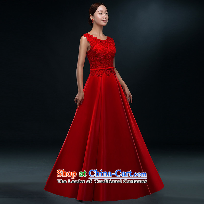 Hillo XILUOSHA Lisa (marriage) bows services long summer gown 2015 new bride lace bows dress female satin shoulders evening dresses red s hillo Lisa (XILUOSHA) , , , shopping on the Internet