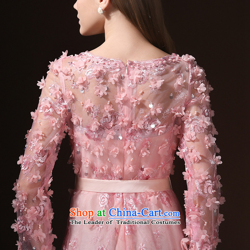 According to Lin Sha wedding dresses 2015 new long-sleeved stylish Korean marriages bows banquet long evening dress skirt pink tailored customer service, in accordance with the Advisory Lin Sha , , , shopping on the Internet