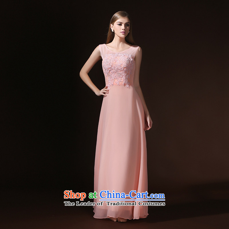 According to Lin Sha wedding dresses Korean word shoulder marriages bows banquet long evening dresses to align the new 2015 XL, in accordance with rim pink sa shopping on the Internet has been pressed.