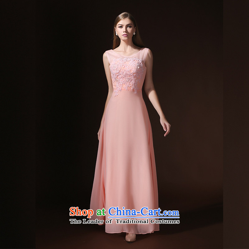 According to Lin Sha wedding dresses Korean word shoulder marriages bows banquet long evening dresses to align the new 2015 XL, in accordance with rim pink sa shopping on the Internet has been pressed.