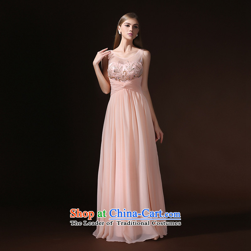 According to Lin Sha 2015 new dresses long summer, pink drink service bridal marriage long skirt evening dress banquet evening dresses pink XL, according to Lin Sha , , , shopping on the Internet