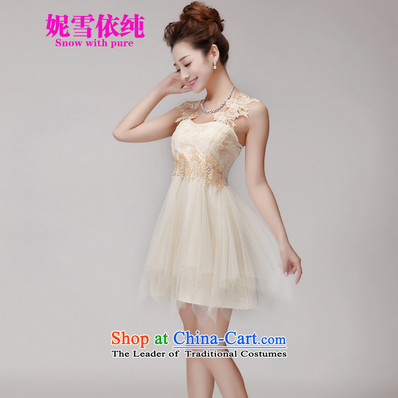 In accordance with the pure 2015 Connie snow summer hook wire manually set drill blossoms gemstone aristocratic princess foutune bon bon apron skirt bridesmaid dress sister replacing 986 M, Connie snow apricot color with plain (SNOW WITH PURA) , , , shopping on the Internet