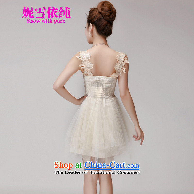 In accordance with the pure 2015 Connie snow summer hook wire manually set drill blossoms gemstone aristocratic princess foutune bon bon apron skirt bridesmaid dress sister replacing 986 M, Connie snow apricot color with plain (SNOW WITH PURA) , , , shopping on the Internet