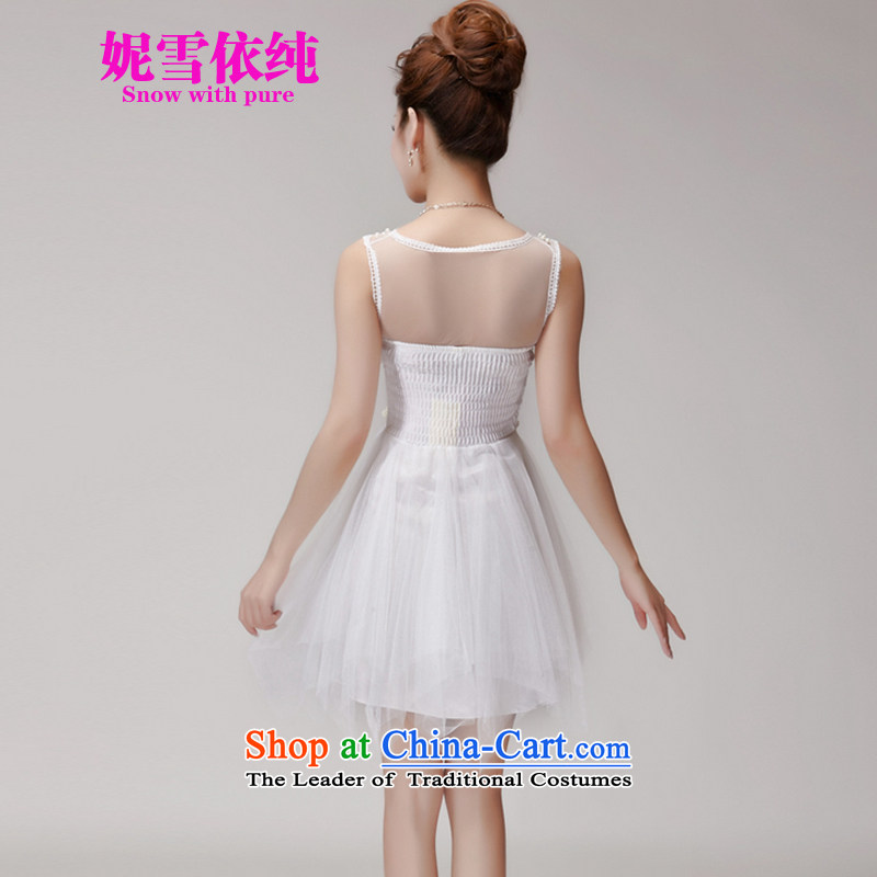 In accordance with the pure 2015 Connie snow summer lace hook spent manually staple Pearl Princess bon bon skirt elastic waist nets dresses dress bridesmaid dress 983 white snow in pure, L, NI (SNOW WITH PURA) , , , shopping on the Internet