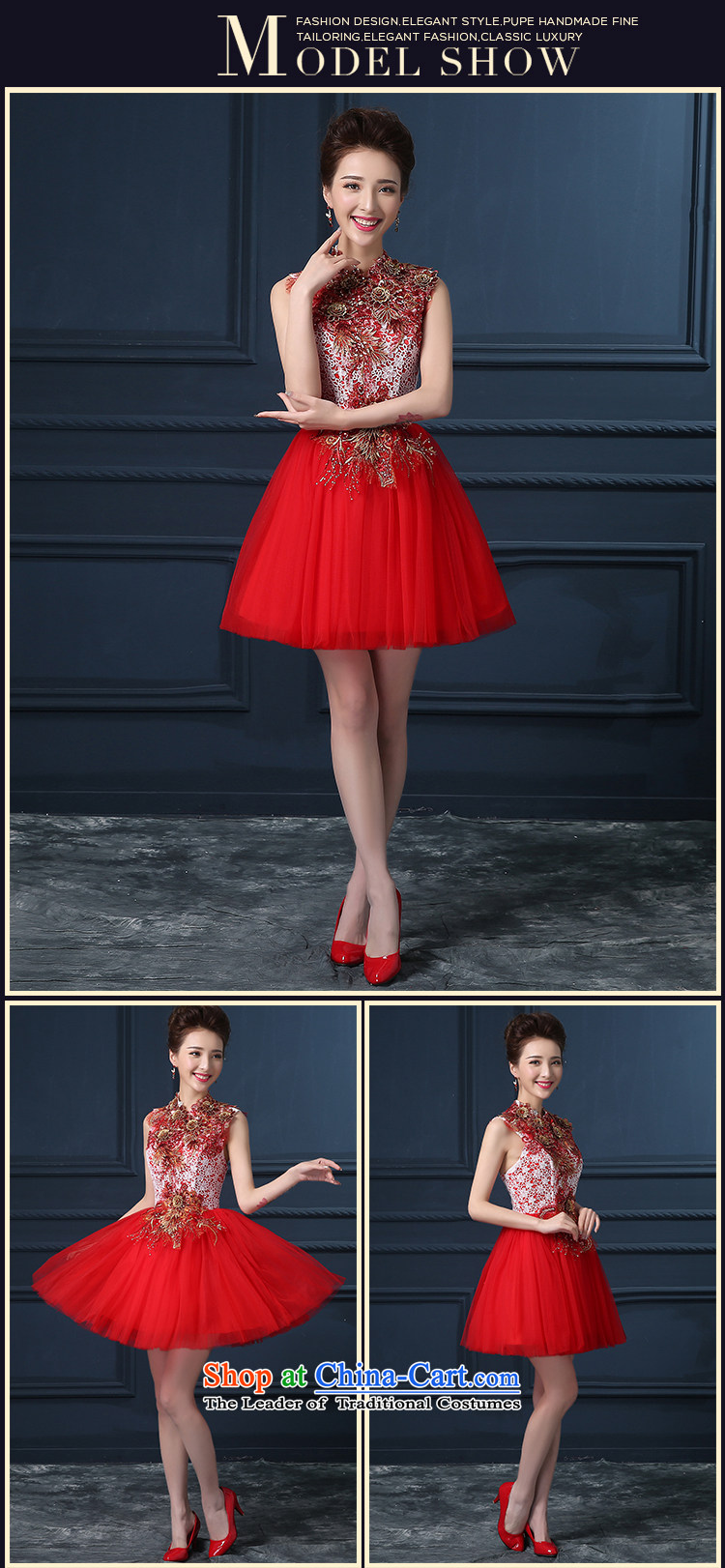 The bride services 2015 Summer bows new Korean shoulders large graphics thin red banquet hosted will dress RED M Suzhou shipment picture, prices, brand platters! The elections are supplied in the national character of distribution, so action, buy now enjoy more preferential! As soon as possible.