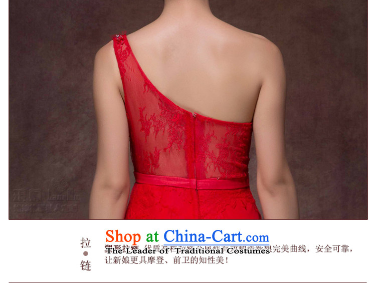 The new 2015 Luang dress shoulder Korean lace Sau San video slender evening dress) will fall and winter, bows to Chinese red high-end custom image, prices, brand platters! The elections are supplied in the national character of distribution, so action, buy now enjoy more preferential! As soon as possible.