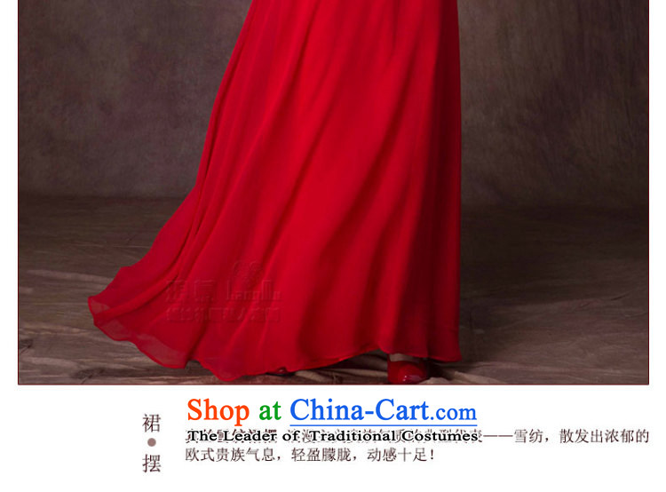 The new 2015 Luang dress shoulder Korean lace Sau San video slender evening dress) will fall and winter, bows to Chinese red high-end custom image, prices, brand platters! The elections are supplied in the national character of distribution, so action, buy now enjoy more preferential! As soon as possible.