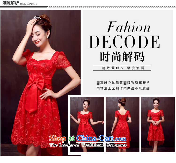 Pure Love bamboo yarn spring 2015 new red lace bridal wedding dress evening dresses pregnant women high toasting champagne waist front stub service long after the red S picture, prices, brand platters! The elections are supplied in the national character of distribution, so action, buy now enjoy more preferential! As soon as possible.