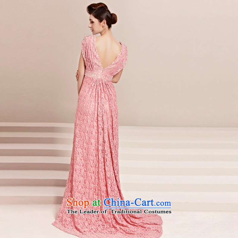 Creative Fox evening dresses 2015 NEW V Video thin evening dresses pink bride wedding dress banquet bows dress bridesmaid dress 30123 color pictures , L, creative Fox (coniefox) , , , shopping on the Internet