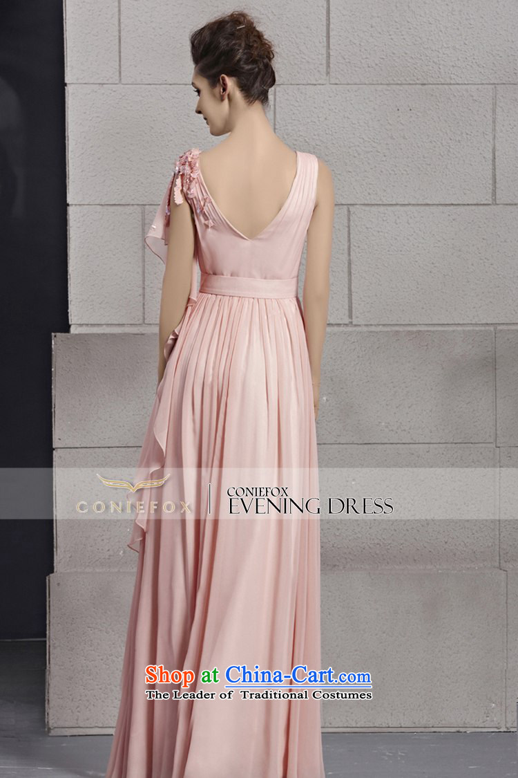 Creative Fox evening dresses pink V-Neck long bridesmaid dress sweet princess dress skirt embroidered marriages banquet bows dress photo color picture XXL 30026, prices, brand platters! The elections are supplied in the national character of distribution, so action, buy now enjoy more preferential! As soon as possible.