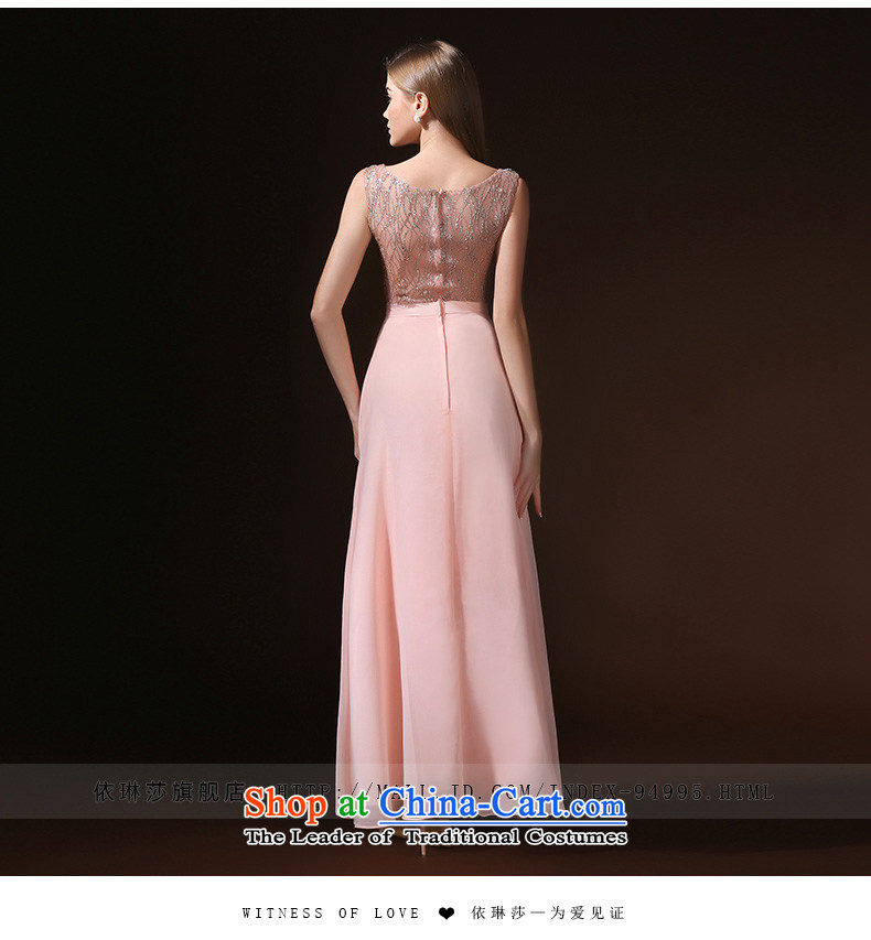According to Lin Sha new shoulders V-Neck Korean long tail bride toasting champagne small banquet evening dress stylish Summer 2015 Spring pink L picture, prices, brand platters! The elections are supplied in the national character of distribution, so action, buy now enjoy more preferential! As soon as possible.