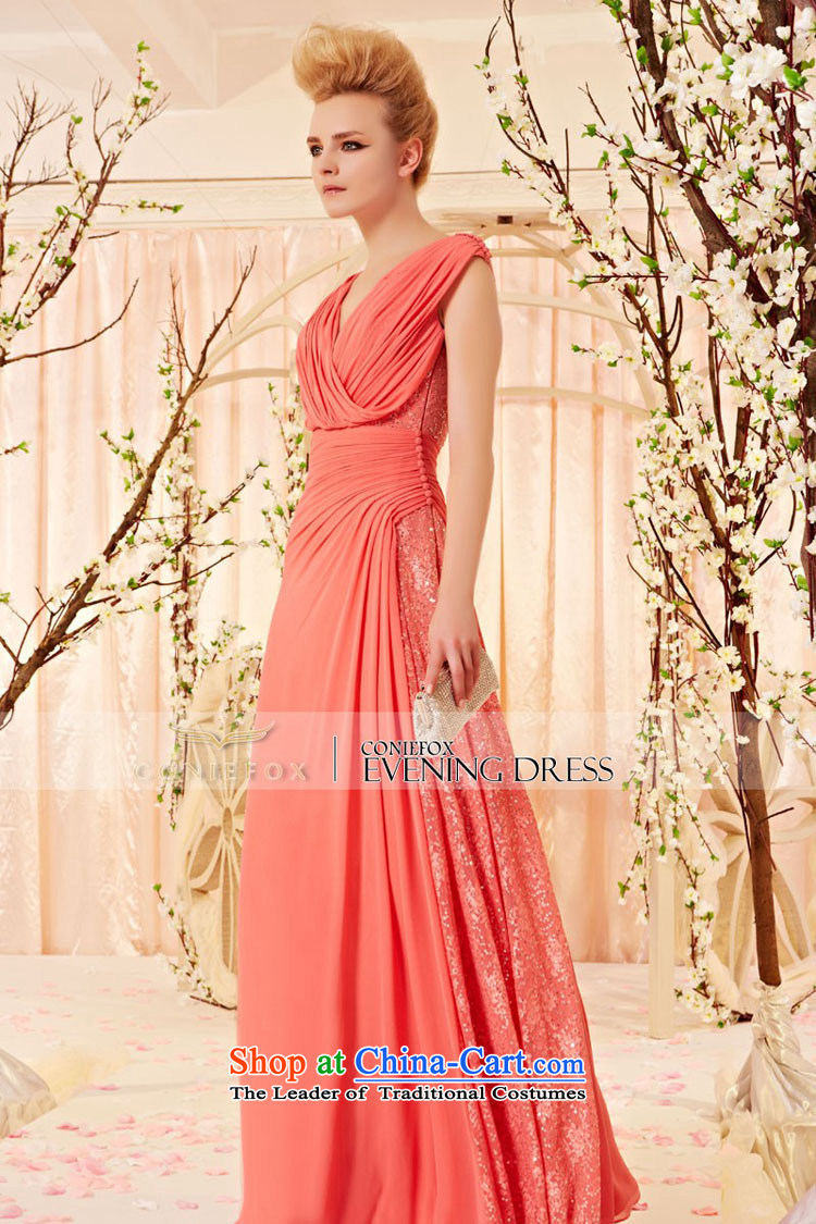 Creative Fox evening dresses 2015 new creases V-Neck evening dress lace on chip dress marriage bows dress long bridesmaid dress 30280 color pictures, pictures S Price, brand platters! The elections are supplied in the national character of distribution, so action, buy now enjoy more preferential! As soon as possible.