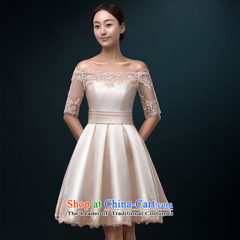 Hillo XILUOSHA) Lisa (short) bows Services Mr Ronald satin dress a field shoulder bride bon bon skirt small dress in marriage dress cuff lace chinese red , L HILLO Lisa (XILUOSHA) , , , shopping on the Internet