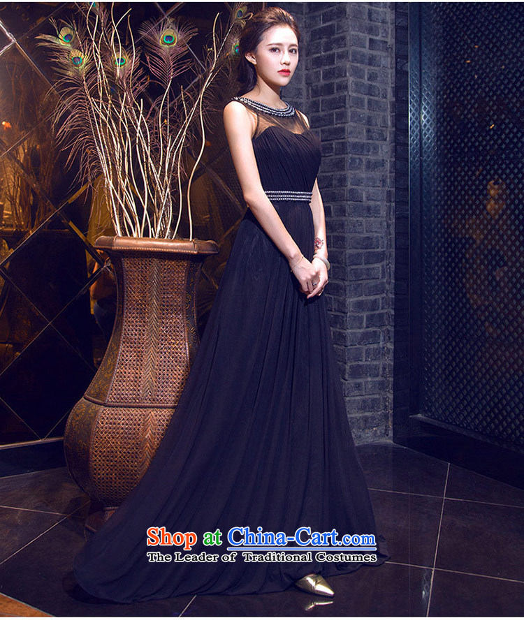 Love of the overcharged elegant parquet drill a new summer 2015 Field shoulder round-neck collar long black skirt banquet evening dresses wedding dress bows to black S picture, prices, brand platters! The elections are supplied in the national character of distribution, so action, buy now enjoy more preferential! As soon as possible.