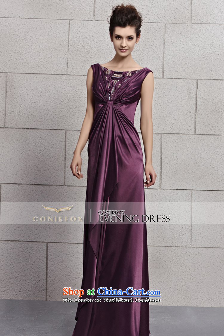 Creative Fox evening dress Korean purple bows dress 2015 New banquet hosted performances dress stylish long evening dress skirt picture color L Photo 30113, prices, brand platters! The elections are supplied in the national character of distribution, so action, buy now enjoy more preferential! As soon as possible.