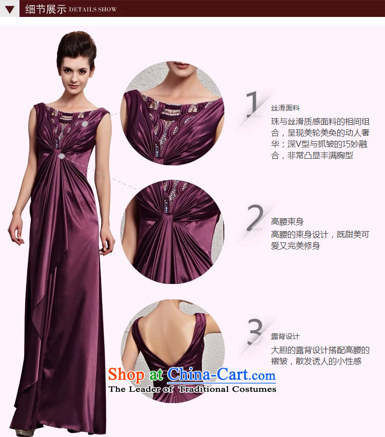 Creative Fox evening dress Korean purple bows dress 2015 New banquet hosted performances dress stylish long evening dress skirt picture color L Photo 30113, prices, brand platters! The elections are supplied in the national character of distribution, so action, buy now enjoy more preferential! As soon as possible.