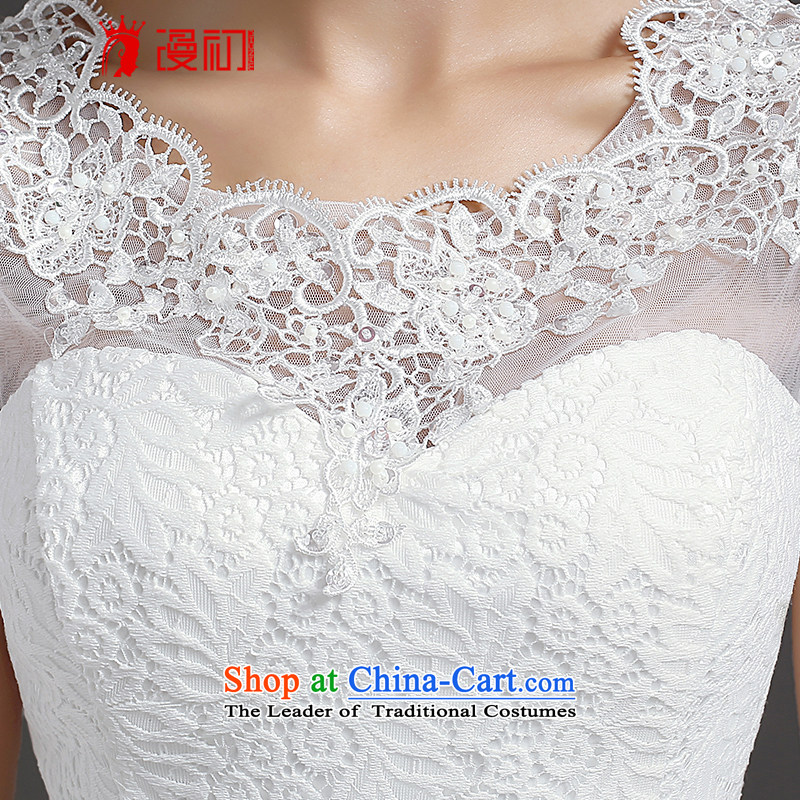 In the early 2015 new man bridesmaid short of small dress bride evening dress short, lace straps princess skirt white L, Early Man , , , shopping on the Internet