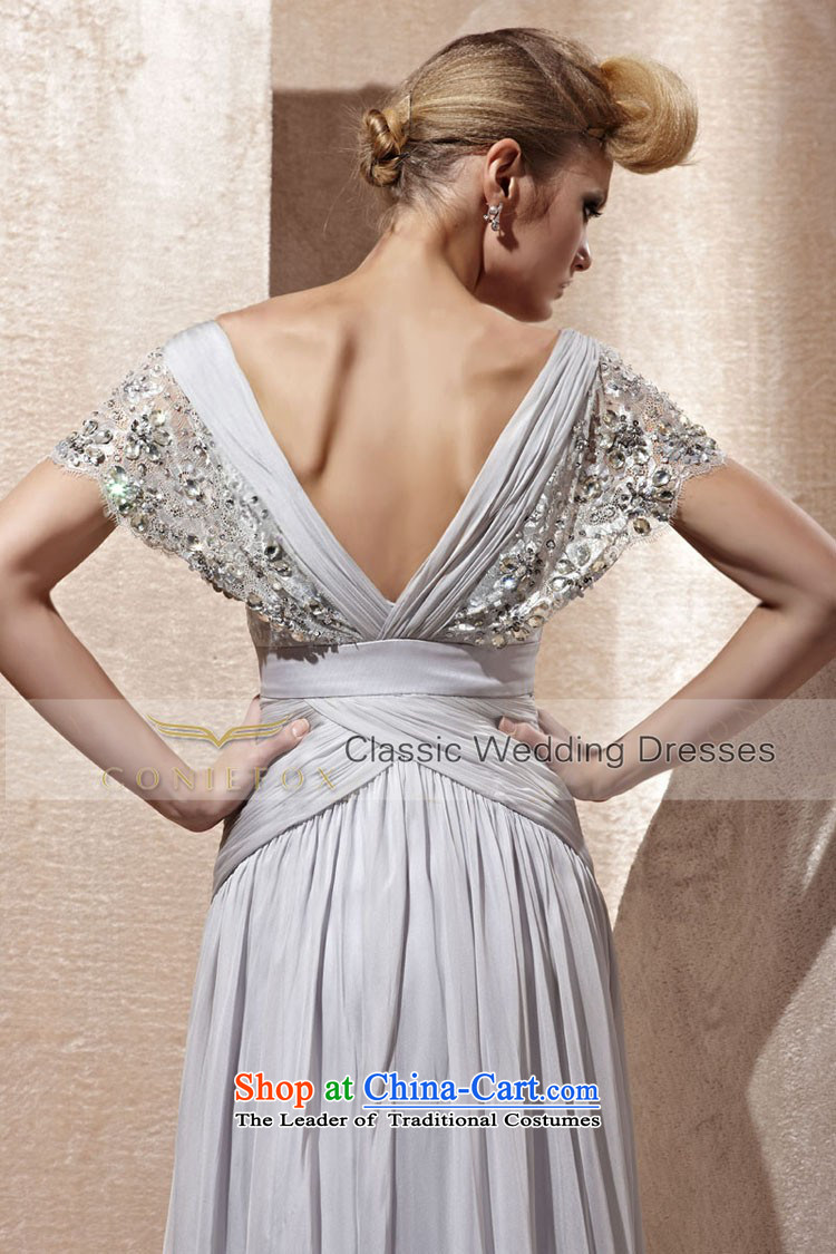Creative Fox evening dresses 2015 new sexy package shoulder evening dresses Gray Graphics thin bows service banquet evening dress code dress 81009 Large skirt light gray S picture, prices, brand platters! The elections are supplied in the national character of distribution, so action, buy now enjoy more preferential! As soon as possible.