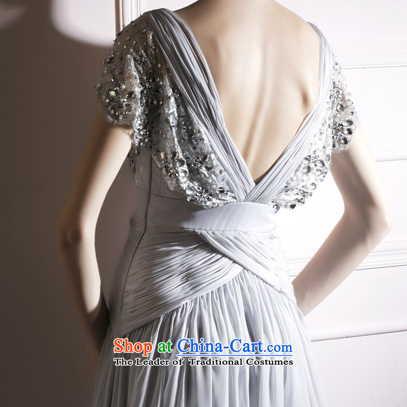 Creative Fox evening dresses 2015 new sexy package shoulder evening dresses Gray Graphics thin bows service banquet evening dress code dress 81009 Large skirt light gray , creative Fox (coniefox) , , , shopping on the Internet