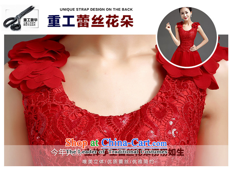 In the early 2015 new man bridesmaid short of small dress skirt bride evening dress shoulders short, lace princess skirt red S picture, prices, brand platters! The elections are supplied in the national character of distribution, so action, buy now enjoy more preferential! As soon as possible.