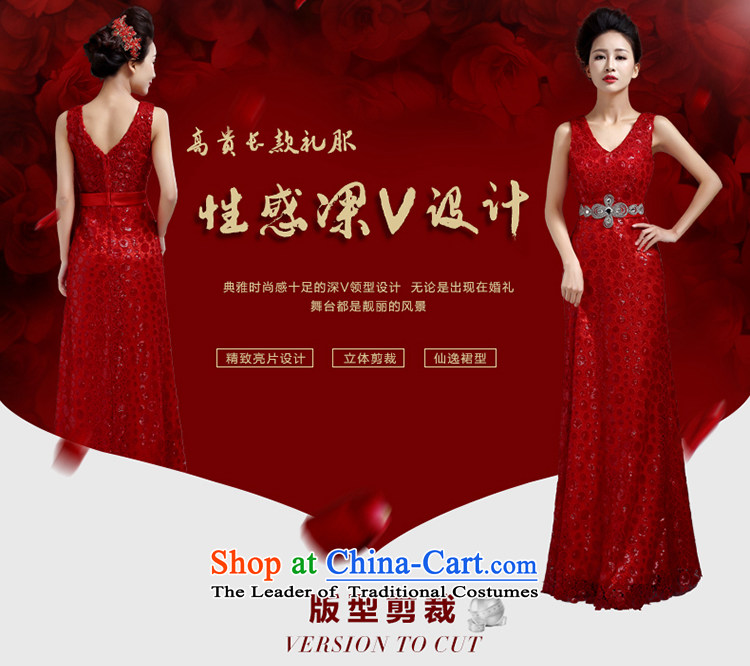 At the beginning of Castores Magi evening dress new luxury on 2015 chip elegant sexy deep V-Neck long to dress the moderator will red L picture, prices, brand platters! The elections are supplied in the national character of distribution, so action, buy now enjoy more preferential! As soon as possible.